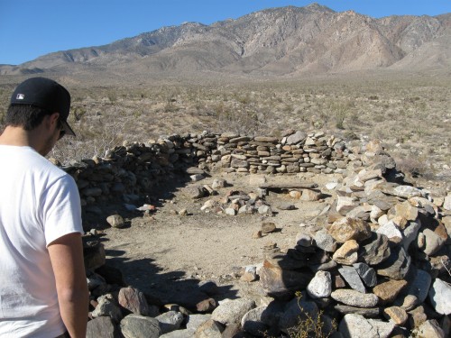 One of three Indian rock houses in Mojave Valley